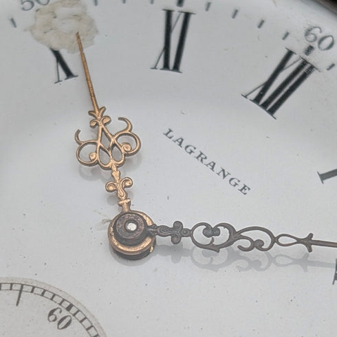 1900年頃 アンティーク ラグランジュ 懐中時計 800シルバーケース オープンフェース 動作良好